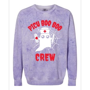 Picu Boo Boo Crew Funny Halloween Gift Colorblast Crewneck Sweatshirt