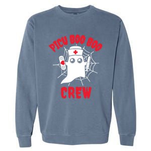 Picu Boo Boo Crew Funny Halloween Gift Garment-Dyed Sweatshirt