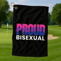 Proud Bisexual Bisexuality LGBT Bisexual Pride Flag Golf Towel