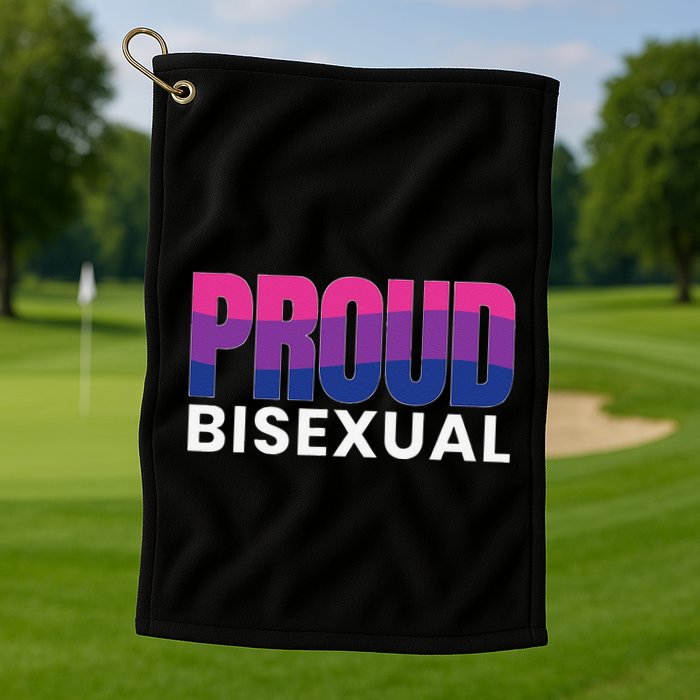 Proud Bisexual Bisexuality LGBT Bisexual Pride Flag Golf Towel