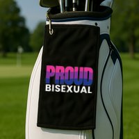 Proud Bisexual Bisexuality LGBT Bisexual Pride Flag Golf Towel
