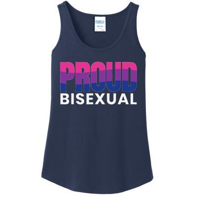 Proud Bisexual Bisexuality LGBT Bisexual Pride Flag Ladies Essential Tank