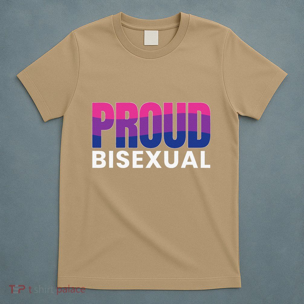 Proud Bisexual Bisexuality LGBT Bisexual Pride Flag T-Shirt