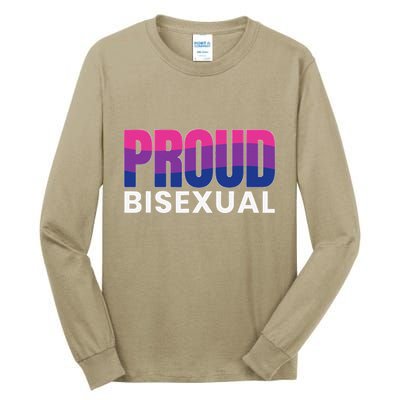 Proud Bisexual Bisexuality LGBT Bisexual Pride Flag Tall Long Sleeve T-Shirt