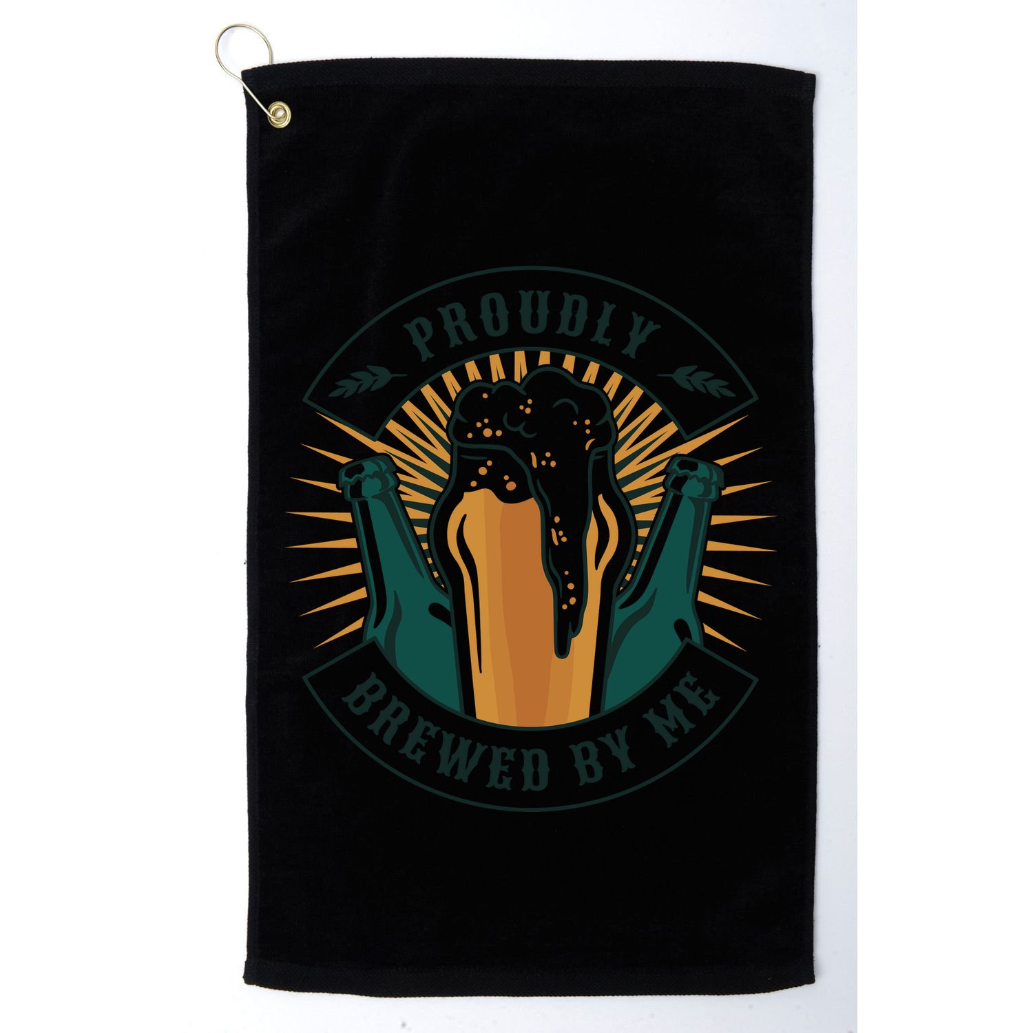 Proudly Brewed By Me Beer Golf Towel