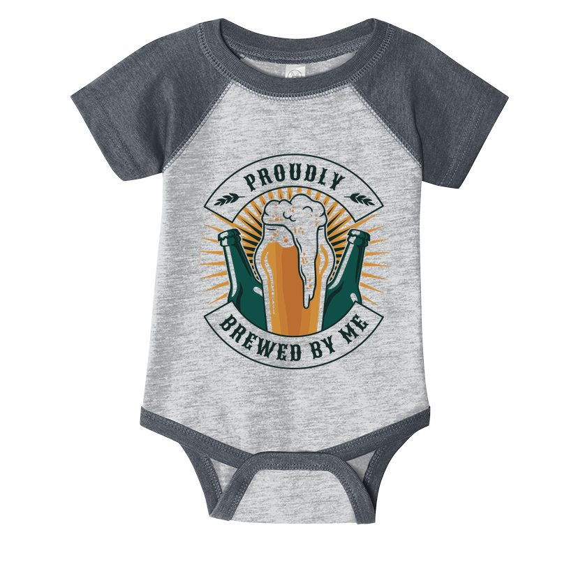 Proudly Brewed By Me Beer Infant Baby Jersey Bodysuit