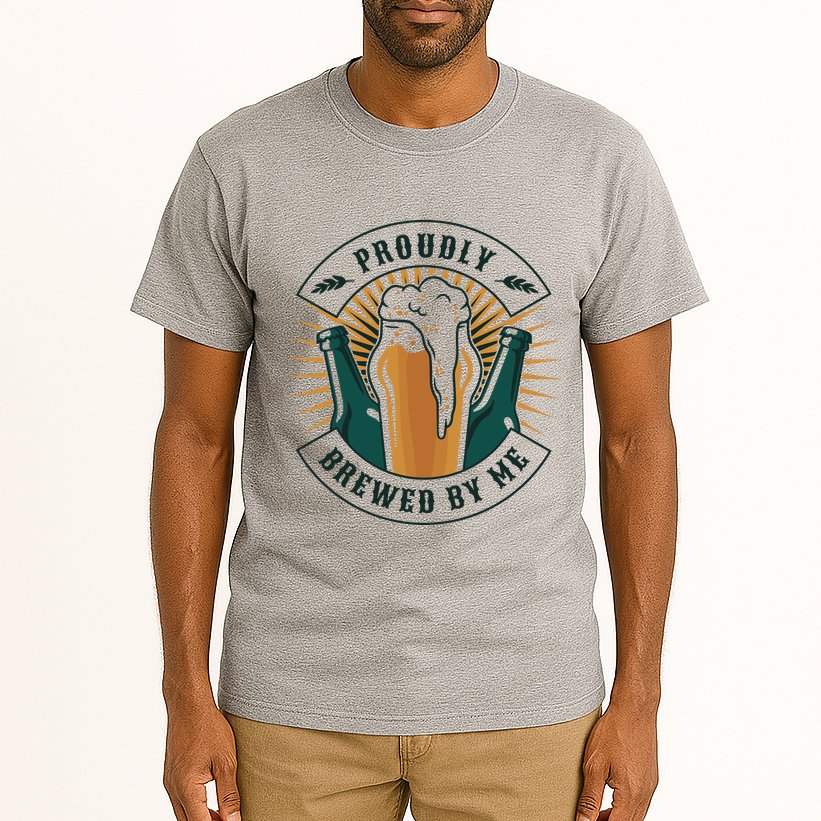 Proudly Brewed By Me Beer Tall T-Shirt