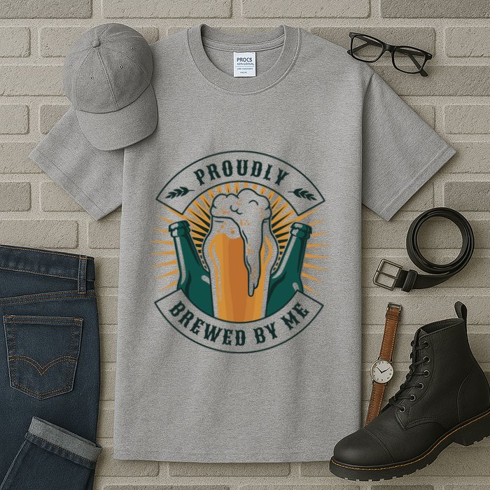 Proudly Brewed By Me Beer Tall T-Shirt