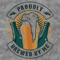 Proudly Brewed By Me Beer Women's V-Neck T-Shirt