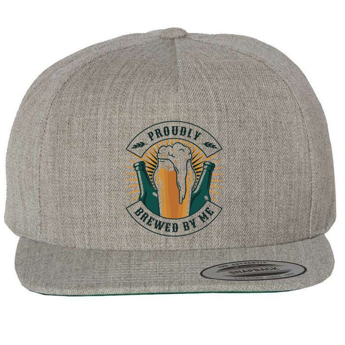Proudly Brewed By Me Beer Wool Snapback Cap