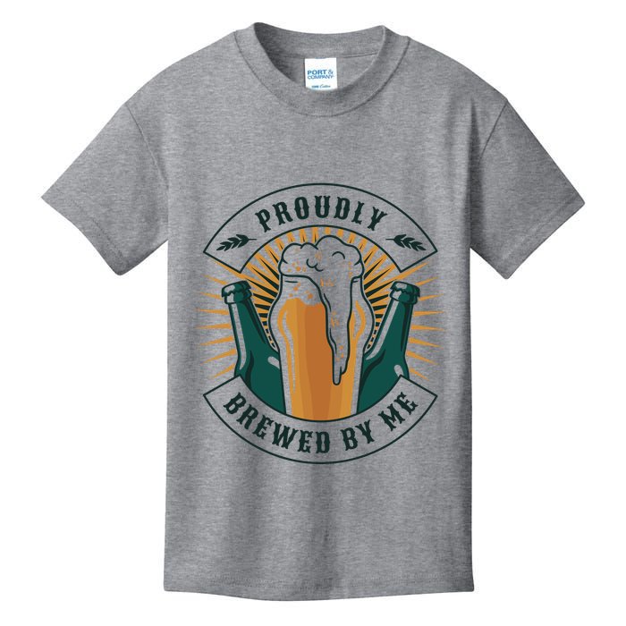 Proudly Brewed By Me Beer Kids T-Shirt