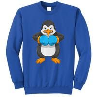 Penguin Boxer Boxing Gloves Sports Sweatshirt