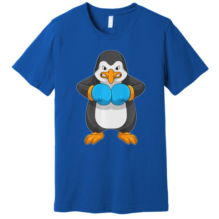 Penguin Boxer Boxing Gloves Sports Premium T-Shirt