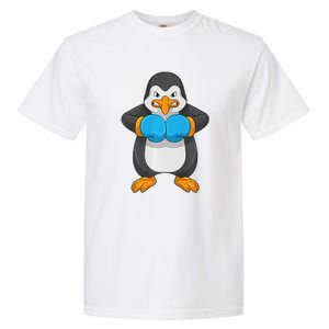 Penguin Boxer Boxing Gloves Sports Garment-Dyed Heavyweight T-Shirt