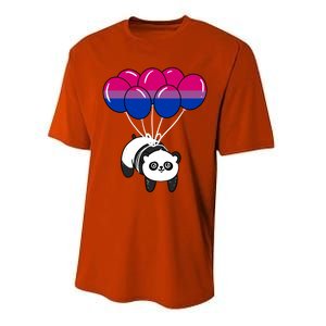 Panda Balloon Bisexual Pride Gift Performance Sprint T-Shirt