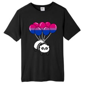 Panda Balloon Bisexual Pride Gift Tall Fusion ChromaSoft Performance T-Shirt