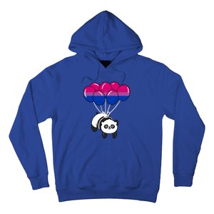 Panda Balloon Bisexual Pride Gift Hoodie