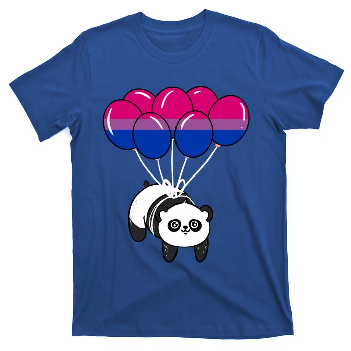 Panda Balloon Bisexual Pride Gift T-Shirt