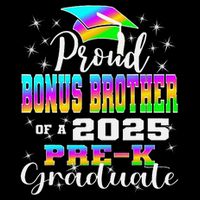 Proud Bonus Brother of Pre K School Graduate 2025 Drawstring Bag