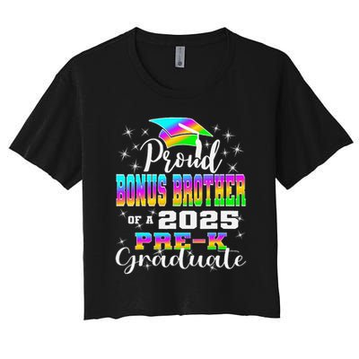Proud Bonus Brother of Pre K School Graduate 2025 Crop Top