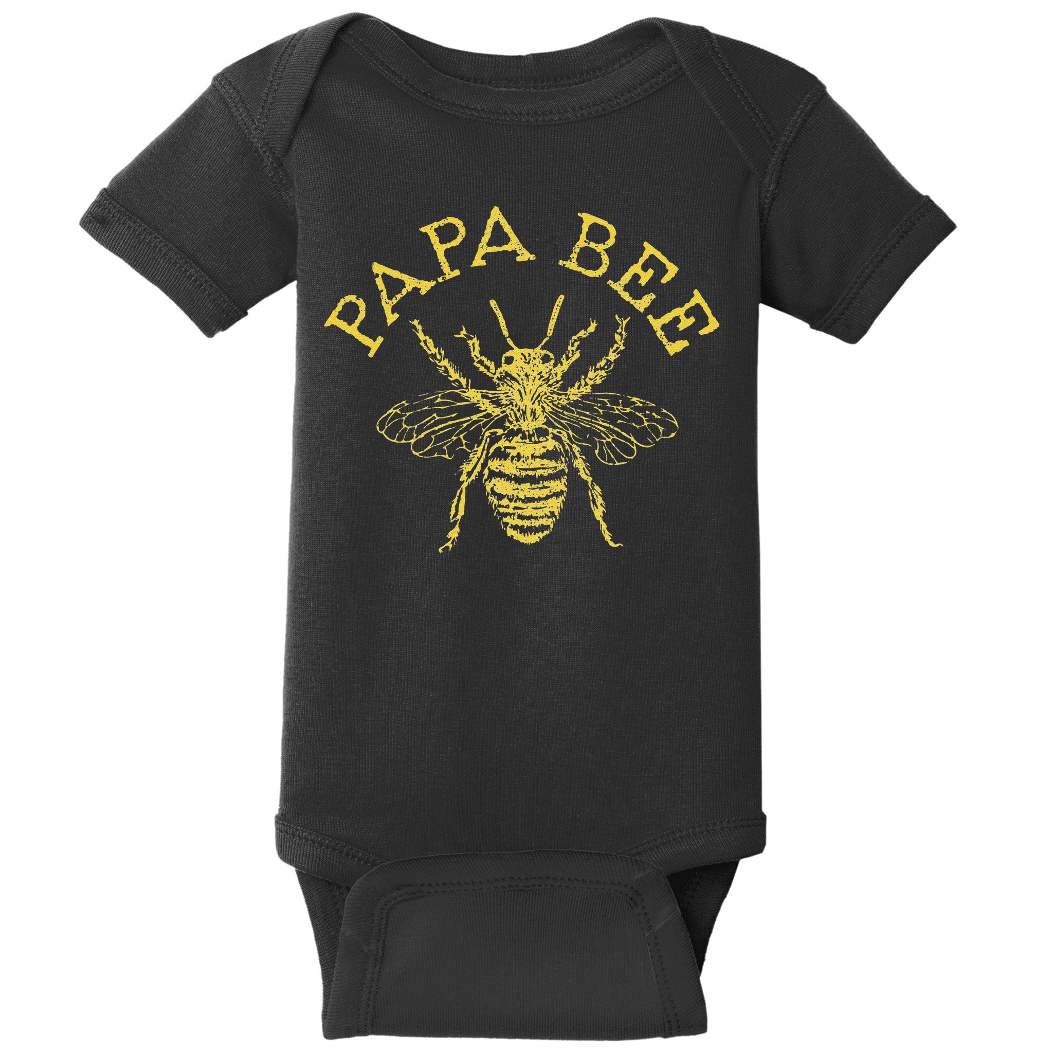 Papa Bee Beekeeper Funny Fathers Day Bee Lover Gift Baby Bodysuit