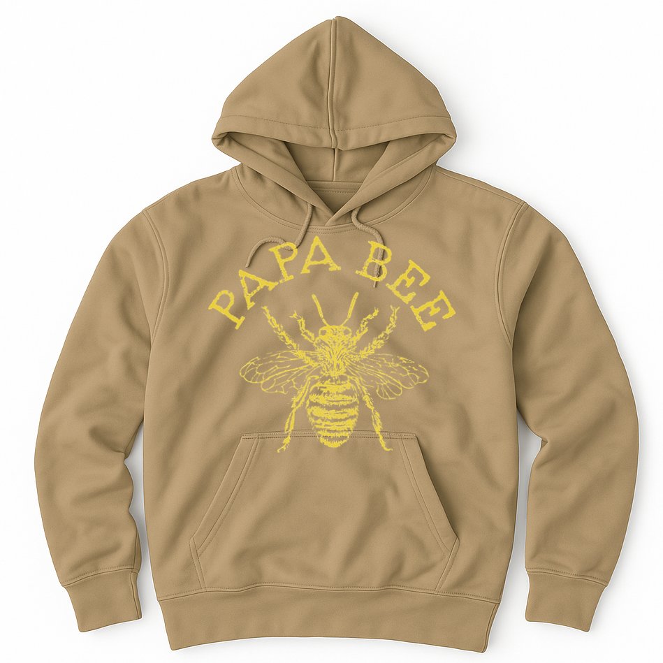Papa Bee Beekeeper Funny Fathers Day Bee Lover Gift Hoodie