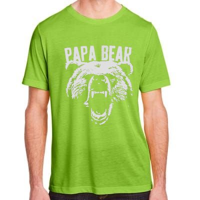 Papa Bear Best Dad Fathers Day Father Pop Vintage Gifts Adult ChromaSoft Performance T-Shirt