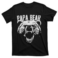 Papa Bear Best Dad Fathers Day Father Pop Vintage Gifts T-Shirt