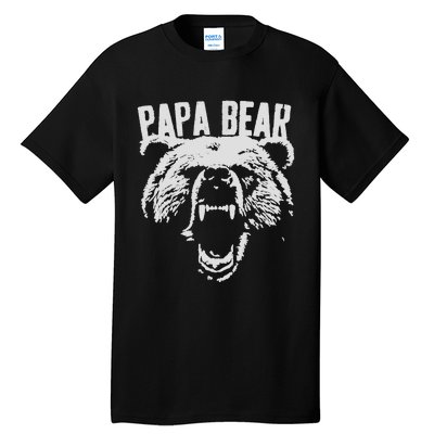 Papa Bear Best Dad Fathers Day Father Pop Vintage Gifts Tall T-Shirt