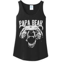 Papa Bear Best Dad Fathers Day Father Pop Vintage Gifts Ladies Essential Tank