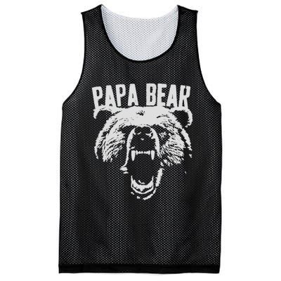 Papa Bear Best Dad Fathers Day Father Pop Vintage Gifts Mesh Reversible Basketball Jersey Tank