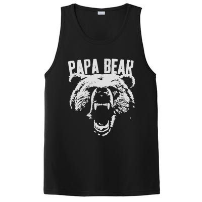 Papa Bear Best Dad Fathers Day Father Pop Vintage Gifts PosiCharge Competitor Tank