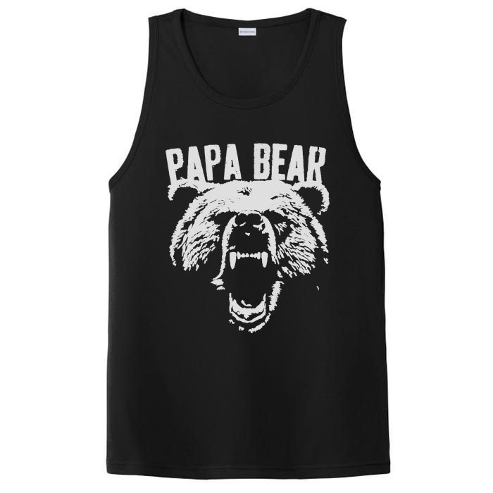 Papa Bear Best Dad Fathers Day Father Pop Vintage Gifts PosiCharge Competitor Tank