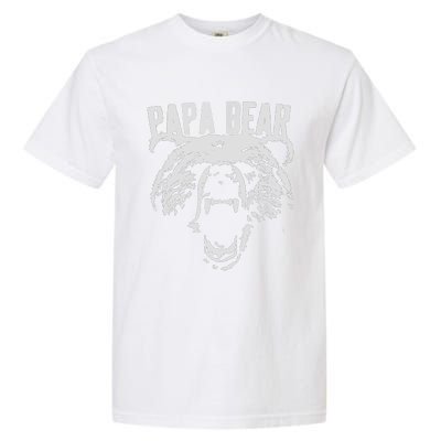 Papa Bear Best Dad Fathers Day Father Pop Vintage Gifts Garment-Dyed Heavyweight T-Shirt