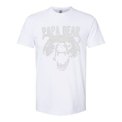 Papa Bear Best Dad Fathers Day Father Pop Vintage Gifts Softstyle CVC T-Shirt