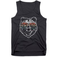 Papa Bear Best Dad Fathers Day Father Pop Men Vintage Gifts Tank Top