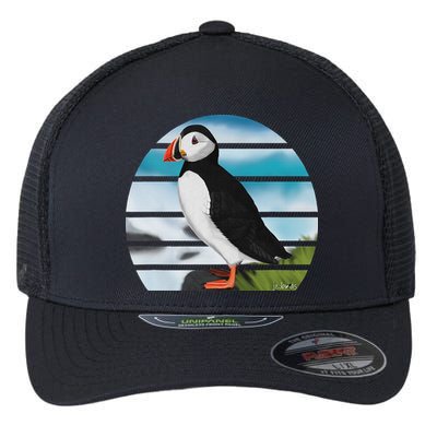 Puffin Bird Birder Ornithologist Biologist Birdwatcher Flexfit Unipanel Trucker Cap