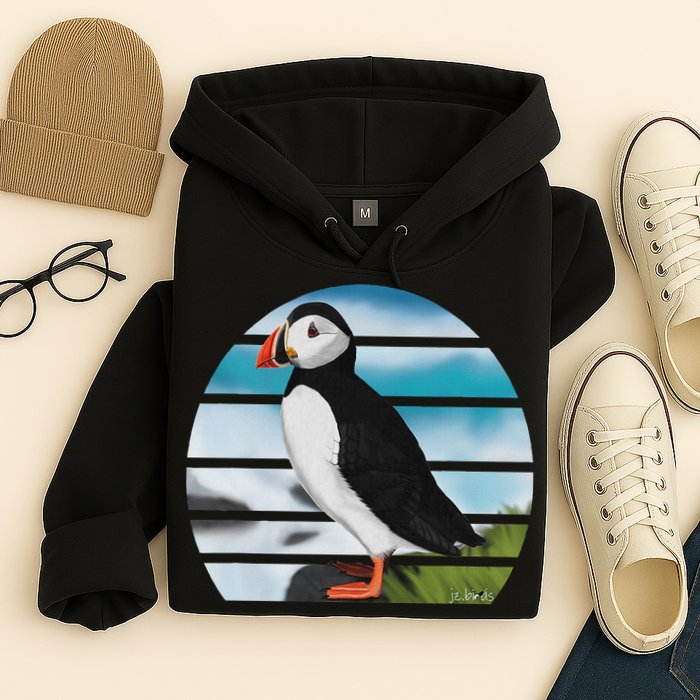 Puffin Bird Birder Ornithologist Biologist Birdwatcher Hoodie