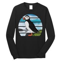 Puffin Bird Birder Ornithologist Biologist Birdwatcher Long Sleeve Shirt