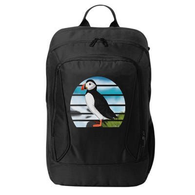 Puffin Bird Birder Ornithologist Biologist Birdwatcher City Backpack
