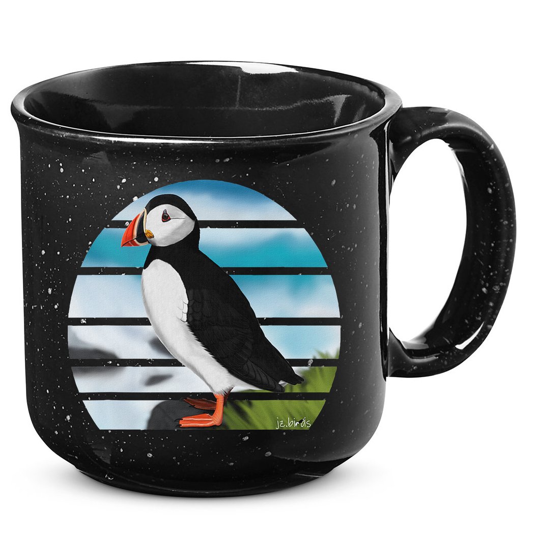 Puffin Bird Birder Ornithologist Biologist Birdwatcher 15oz Campfire Ceramic Mug