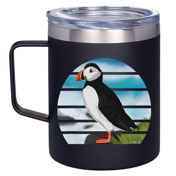 Puffin Bird Birder Ornithologist Biologist Birdwatcher 12oz Stainless Steel Coffee Mug