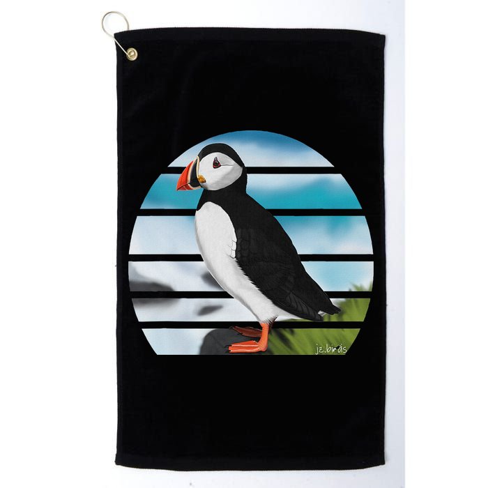 Puffin Bird Birder Ornithologist Biologist Birdwatcher Golf Towel
