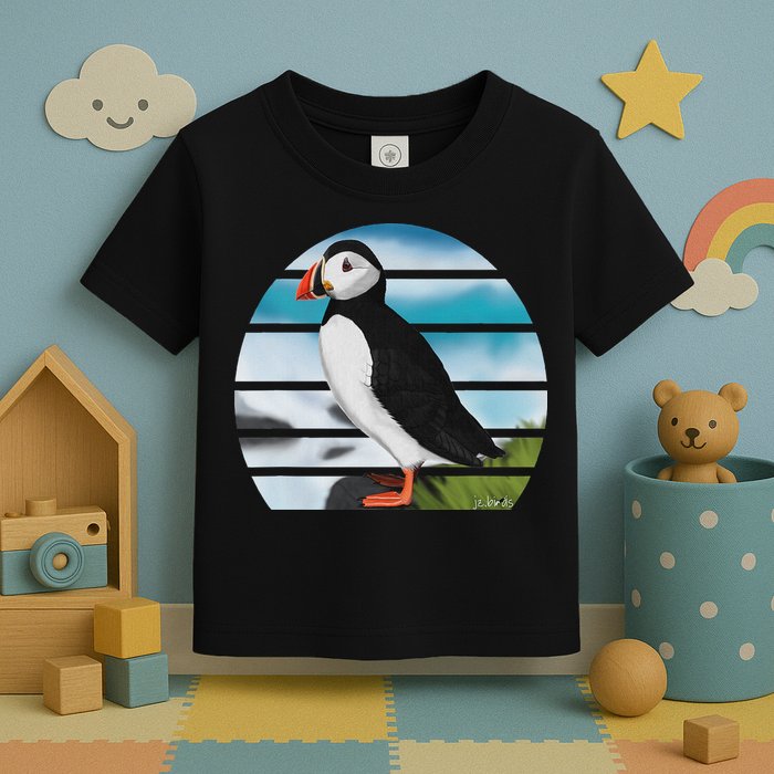 Puffin Bird Birder Ornithologist Biologist Birdwatcher Toddler T-Shirt