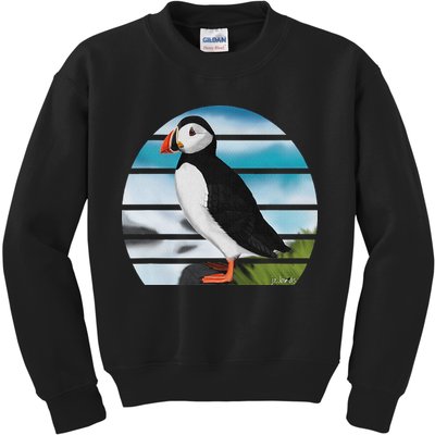 Puffin Bird Birder Ornithologist Biologist Birdwatcher Kids Sweatshirt