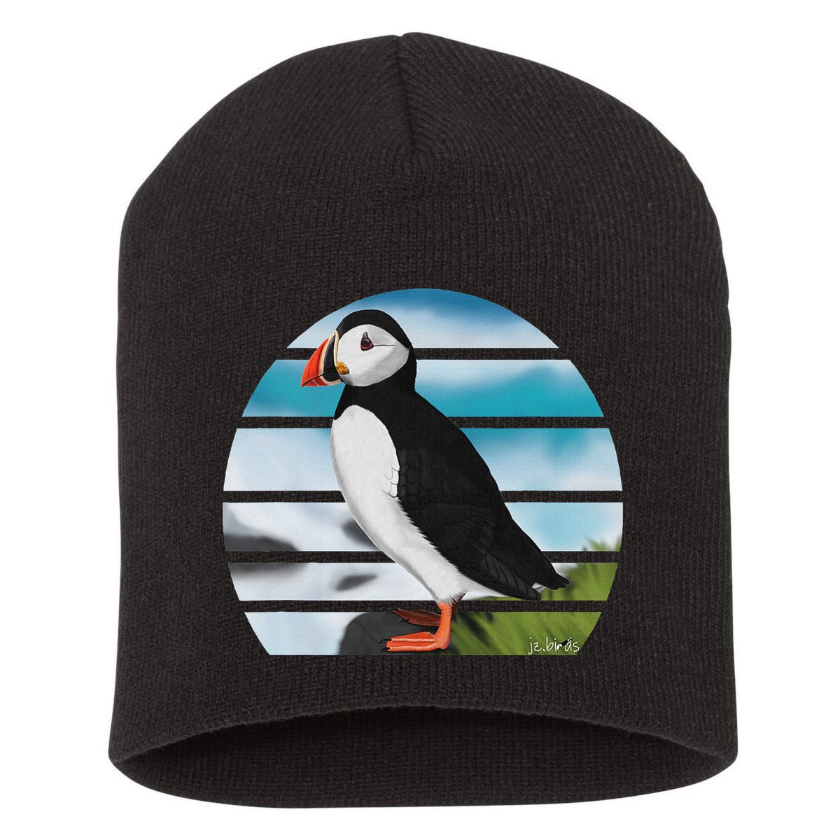 Puffin Bird Birder Ornithologist Biologist Birdwatcher Short Acrylic Beanie