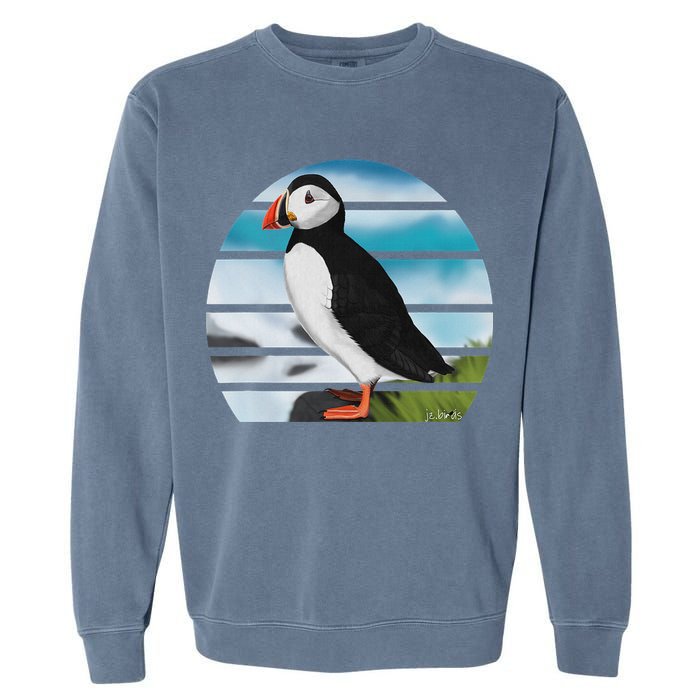 Puffin Bird Birder Ornithologist Biologist Birdwatcher Garment-Dyed Sweatshirt