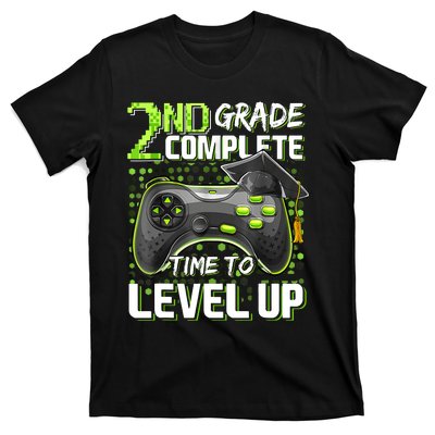 2nd Grade Complete Time To Level Up Happy Last Day Of School T-Shirt