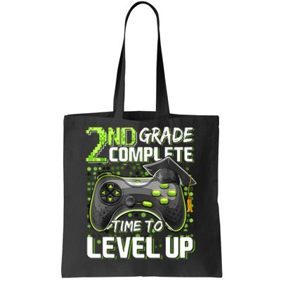 2nd Grade Complete Time To Level Up Happy Last Day Of School Tote Bag