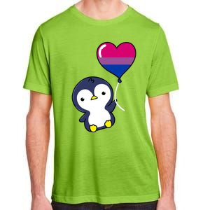 Penguin Balloon Bisexual Pride Gift Adult ChromaSoft Performance T-Shirt